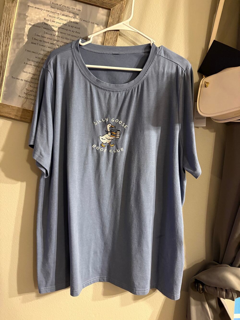 Silly Goose Book Club" embroidery shirt size 3XL